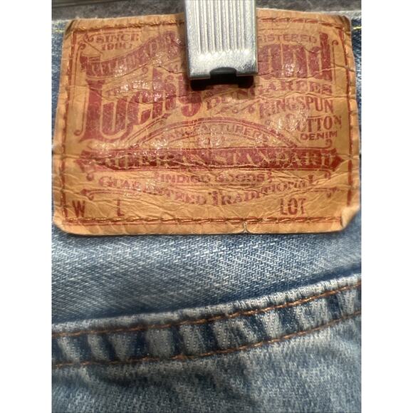 Vintage 90s Lucky Brand Jeans by Gene Montesano Short Inseam Mens Size 38 - Picture 8 of 14
